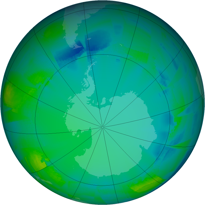 Ozone Map 2009-07-18